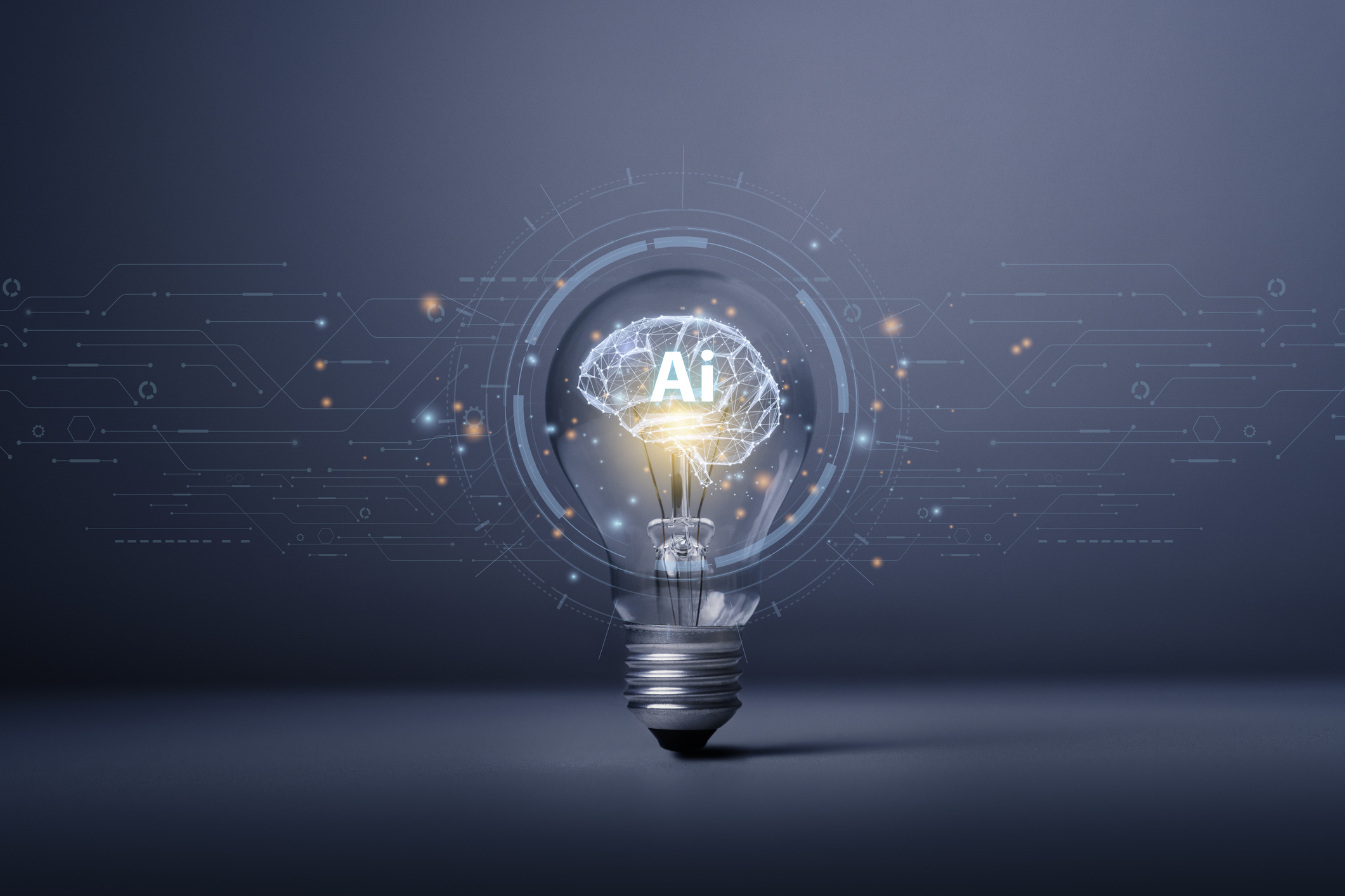Generate AI technology rendering